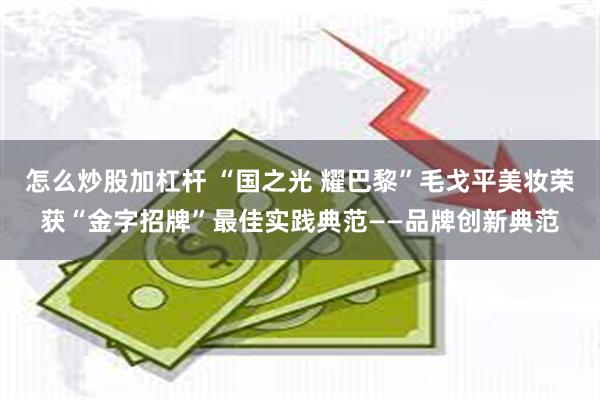 怎么炒股加杠杆 “国之光 耀巴黎”毛戈平美妆荣获“金字招牌”最佳实践典范——品牌创新典范