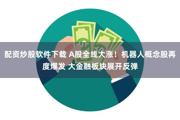 配资炒股软件下载 A股全线大涨！机器人概念股再度爆发 大金融板块展开反弹
