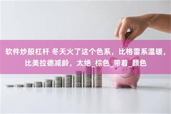软件炒股杠杆 冬天火了这个色系，比格雷系温暖，比美拉德减龄，太绝_棕色_带着_颜色