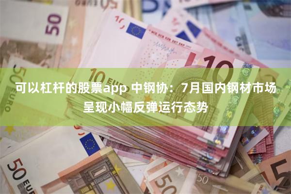 可以杠杆的股票app 中钢协：7月国内钢材市场呈现小幅反弹运行态势