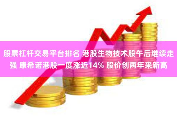股票杠杆交易平台排名 港股生物技术股午后继续走强 康希诺港股一度涨近14% 股价创两年来新高