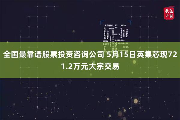 全国最靠谱股票投资咨询公司 5月15日英集芯现721.2万元大宗交易