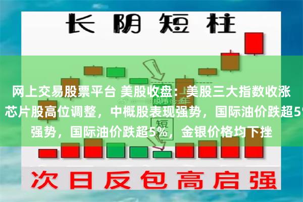 网上交易股票平台 美股收盘：美股三大指数收涨！道指创历史新高，芯片股高位调整，中概股表现强势，国际油价跌超5%，金银价格均下挫