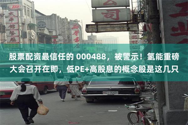 股票配资最信任的 000488，被警示！氢能重磅大会召开在即，低PE+高股息的概念股是这几只