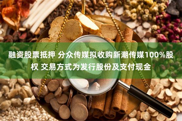 融资股票抵押 分众传媒拟收购新潮传媒100%股权 交易方式为发行股份及支付现金