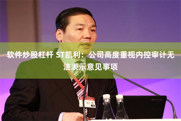 软件炒股杠杆 ST凯利:公司高度重视内控审计无法表示意见事项