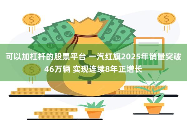 可以加杠杆的股票平台 一汽红旗2025年销量突破46万辆 实现连续8年正增长