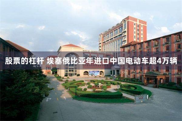 股票的杠杆 埃塞俄比亚年进口中国电动车超4万辆