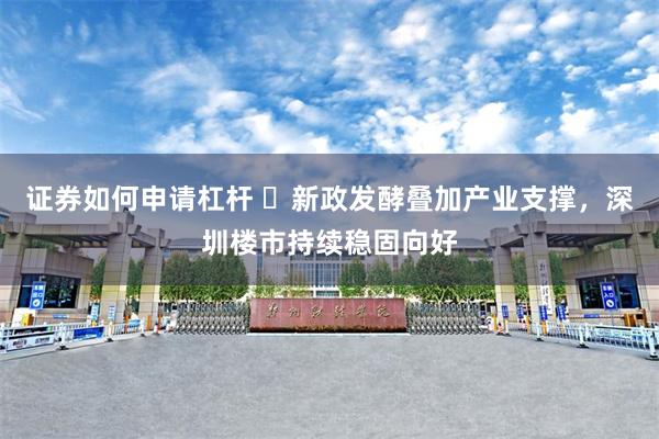 证券如何申请杠杆 新政发酵叠加产业支撑,深圳楼市持续稳固向好