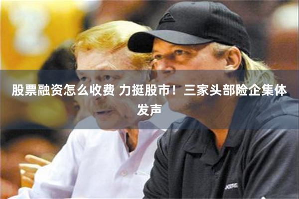 股票融资怎么收费 力挺股市!三家头部险企集体发声