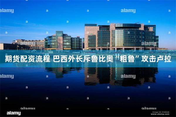 期货配资流程 巴西外长斥鲁比奥“粗鲁”攻击卢拉