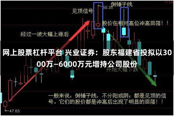 网上股票杠杆平台 兴业证券：股东福建省投拟以3000万—6000万元增持公司股份
