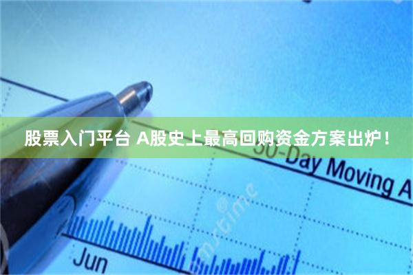 股票入门平台 A股史上最高回购资金方案出炉！