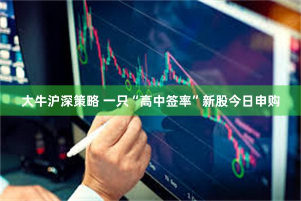大牛沪深策略 一只“高中签率”新股今日申购