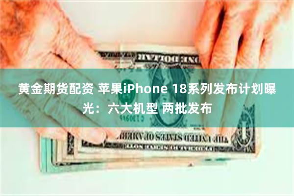 黄金期货配资 苹果iPhone 18系列发布计划曝光：六大机型 两批发布