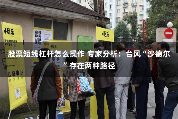股票短线杠杆怎么操作 专家分析:台风“沙德尔”存在两种路径