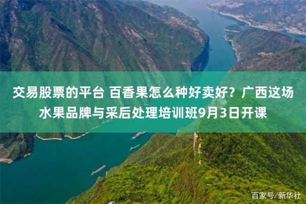 交易股票的平台 百香果怎么种好卖好？广西这场水果品牌与采后处理培训班9月3日开课