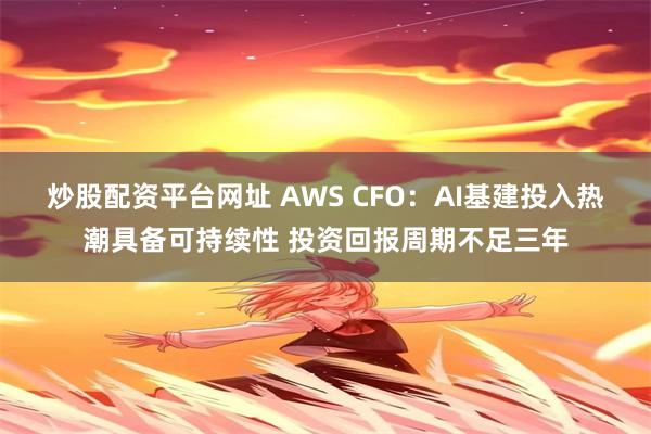 炒股配资平台网址 AWS CFO：AI基建投入热潮具备可持续性 投资回报周期不足三年
